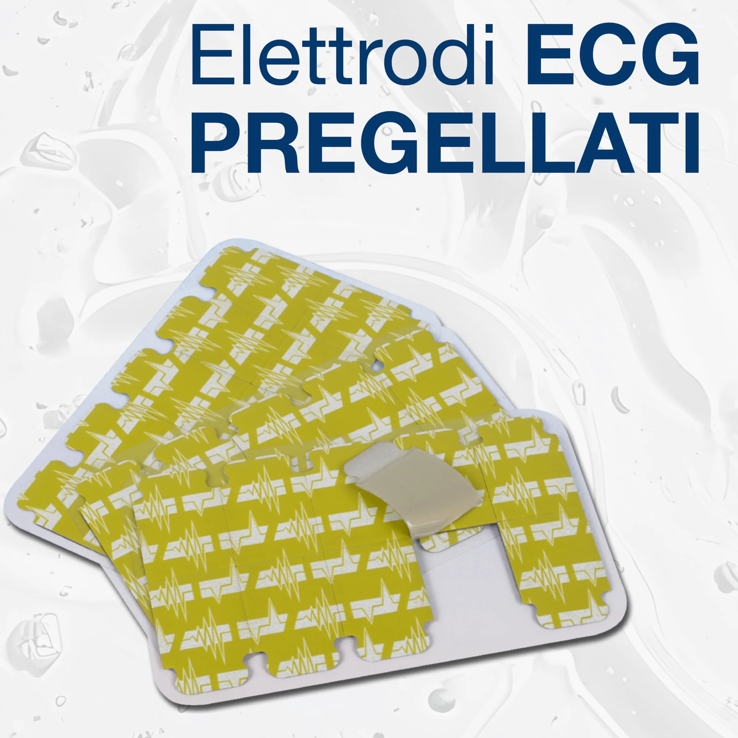 FIAB - Uniwersalne jednorazowe elektrody EKG, 40 mm, wstępnie zadrukowany znaczek dla dorosłych, bez lateksu, opakowanie 100, 33341