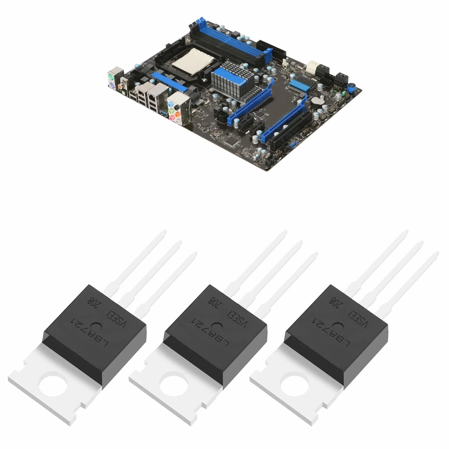 10 szt. IRLB8721 MOSFET tranzystor N-kanałowy ESD znamionowy TO-220 62 A 30 V 3-pinowy międzynarodowy prostownik do elektronicznego przełącznika, sterowanego prostownika