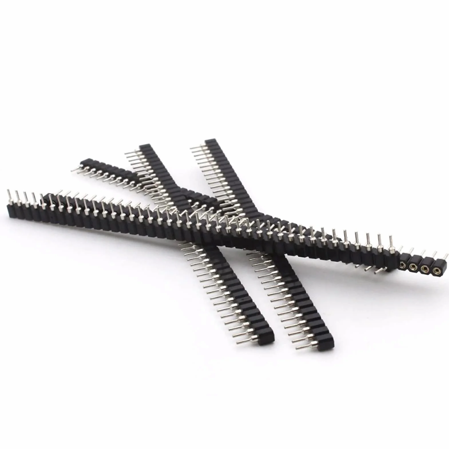 Nikou 5 sztuk 2.54mm Round Hole Header 40Pin Socket Connector do płytek drukowanych