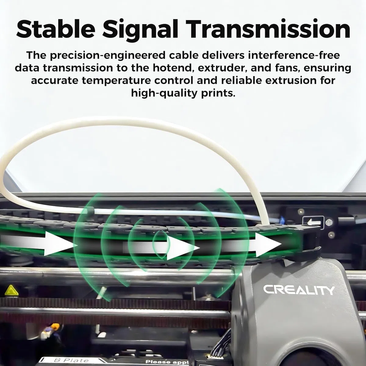 Creality Oryginalny kabel głowicy drukującej do K1C/K1 Max 2025, oryginalny kabel adaptera Hotend, kabel głowicy narzędziowej, płaski kabel FPC do drukarki 3D (tylko do nowej wersji 2025)