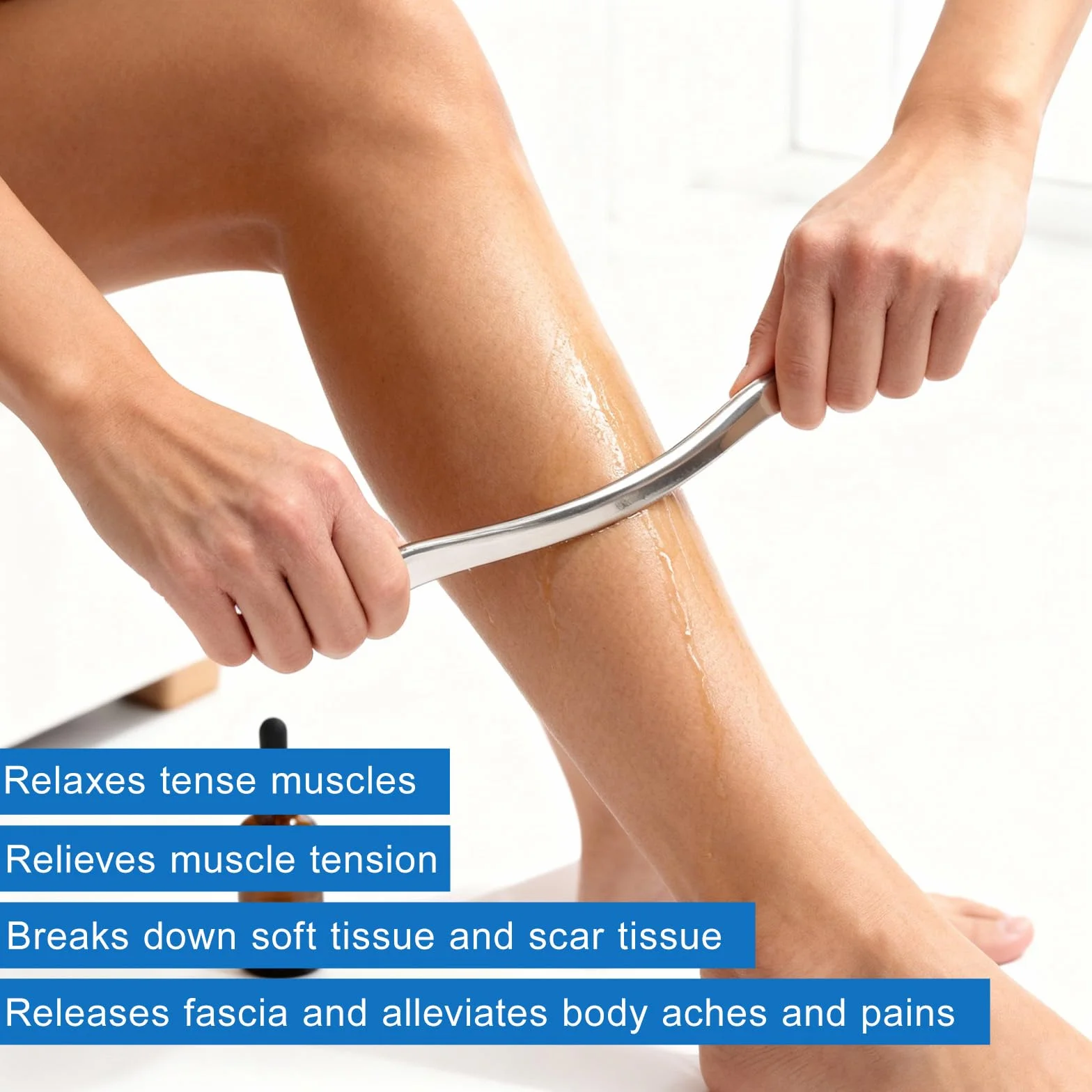 Gua Sha skrobak do powięzi mięśni ze stali nierdzewnej