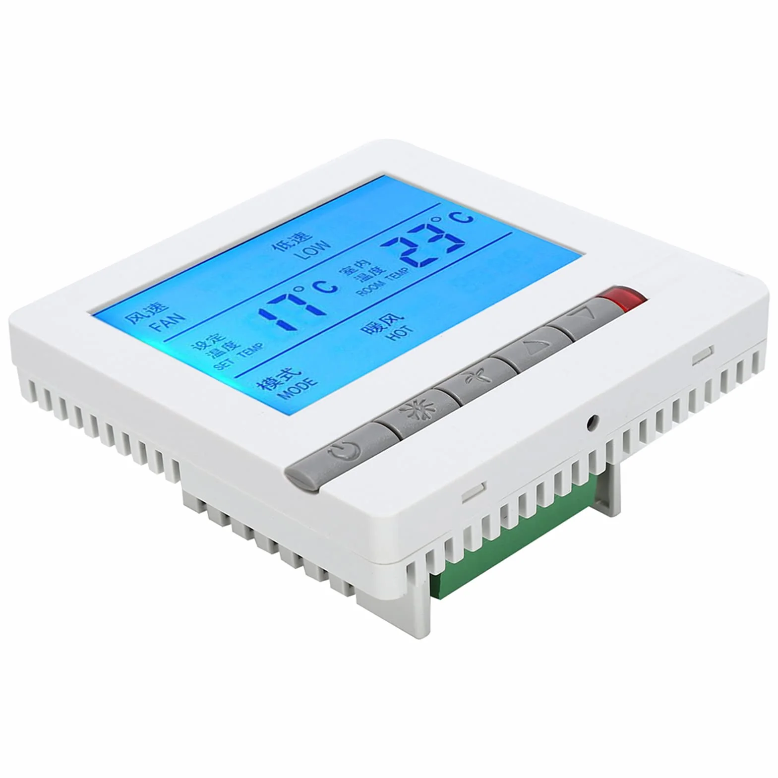 Cyfrowy Termostat Inteligentny Klimatyzator Wyświetlacz Lcd Regulator Temperatury Ac180260V Funkcja Zdalnego Sterowania Fan-Coil Termostat Klimatyzacji Smart,Termostat