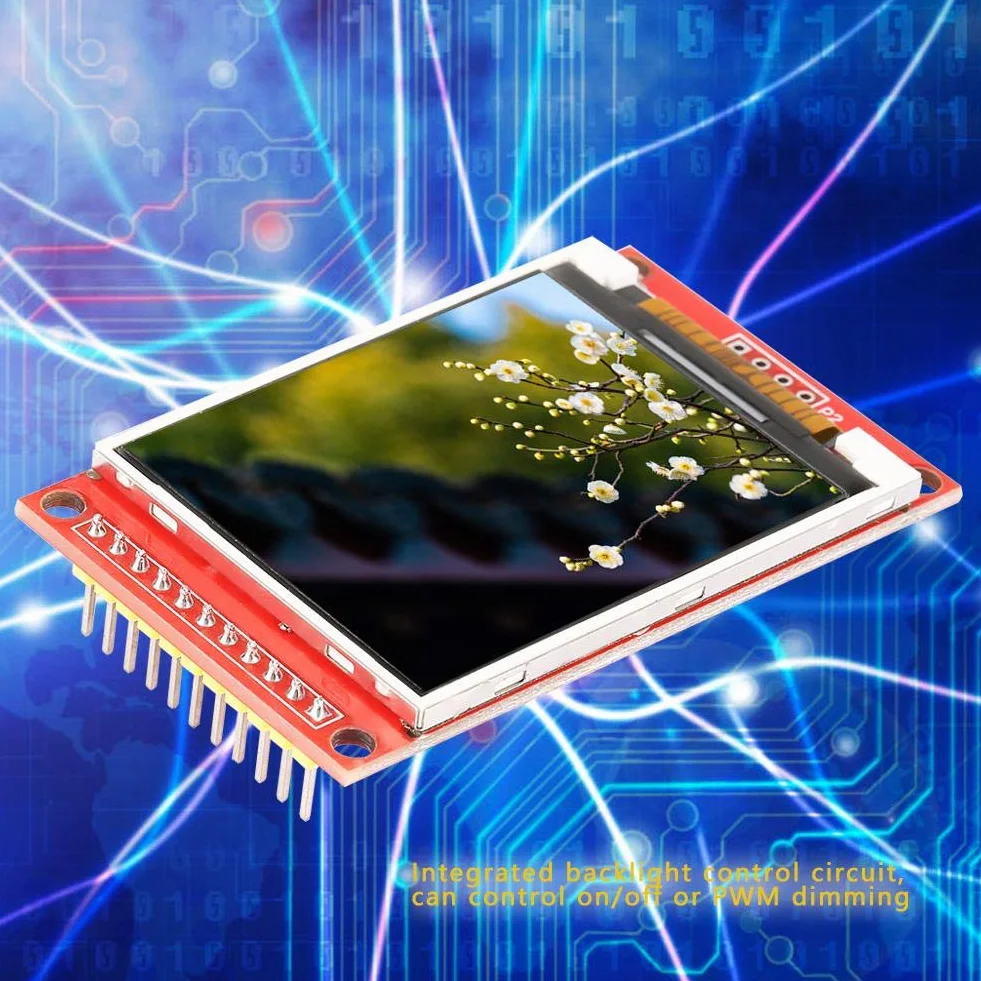 2-calowy moduł wyświetlacza LCD TFT 3 V/5,5 V kolorowy ekran 176 x 220 pikseli sterownik IC ILI9225 szeregowy interfejs peryferyjny