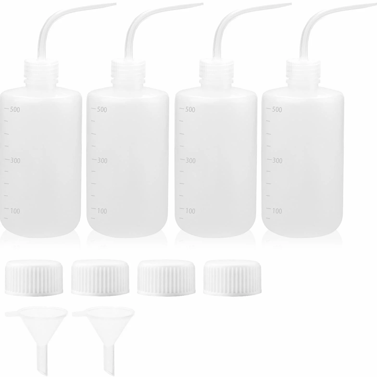 4 butelki dozujące 500 ml butelka z rozpylaczem butelka laboratoryjna do mycia butelka wyciskana butelka z tworzywa sztucznego butelka do odlewania