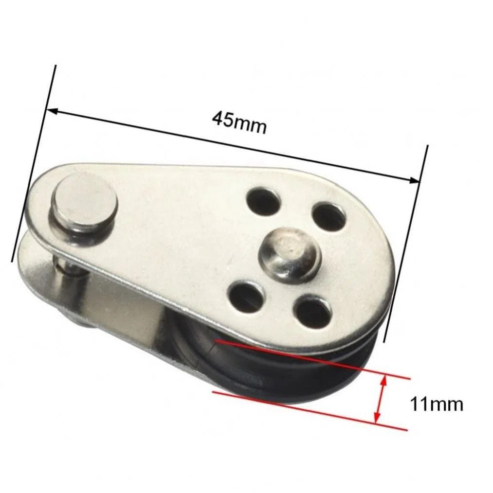 5 szt. Bloczek bloczkowy ze stali nierdzewnej 316, 25 mm, wiszący drut holowniczy koło podnoszące, linka druciana, rolka do liny 2 mm do 8 mm