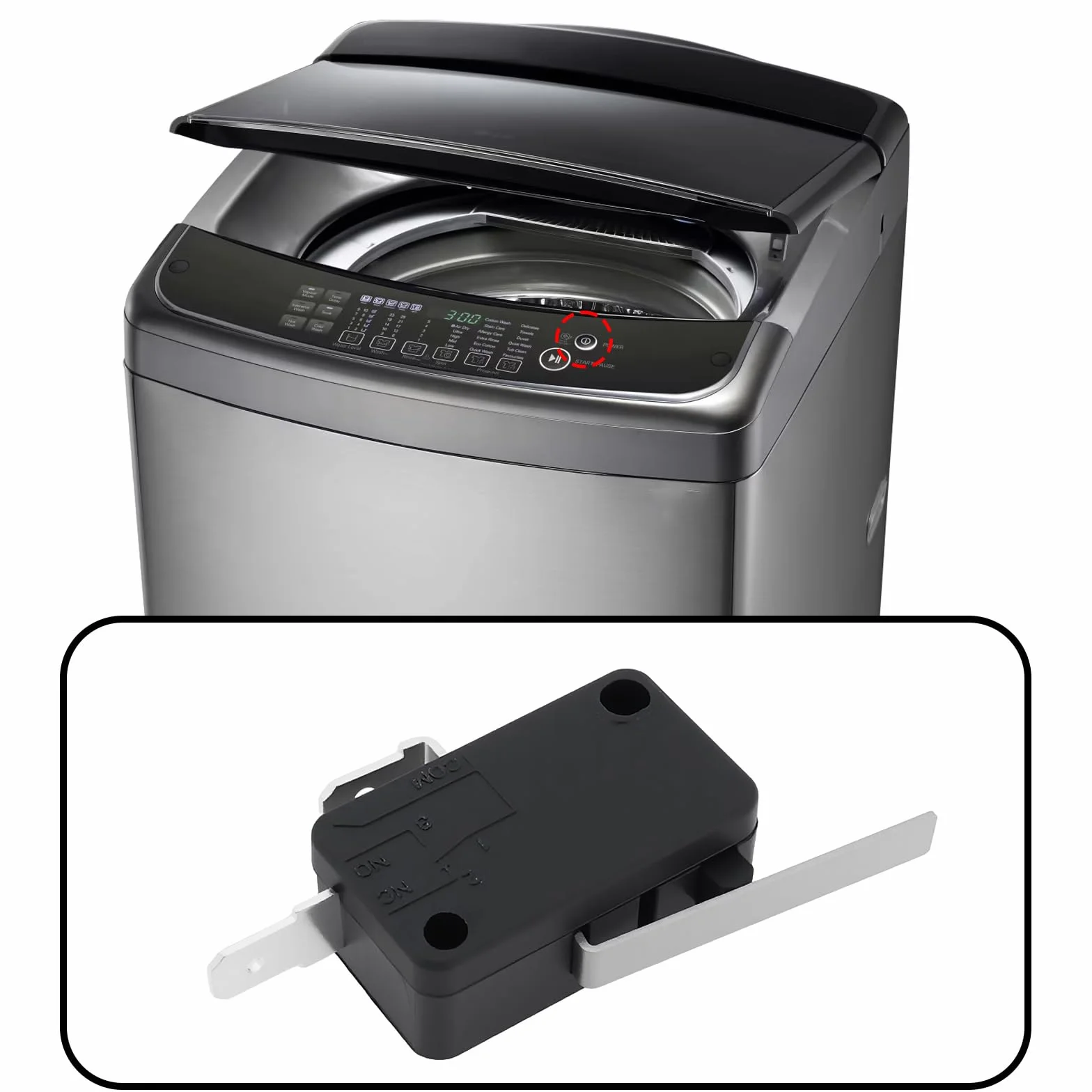 ECSiNG 2 szt. mikroprzełącznik zatrzaskowy 2-pinowy SPST NC 15A 250V V7-6C37E9-036 kompatybilny z Honeywell