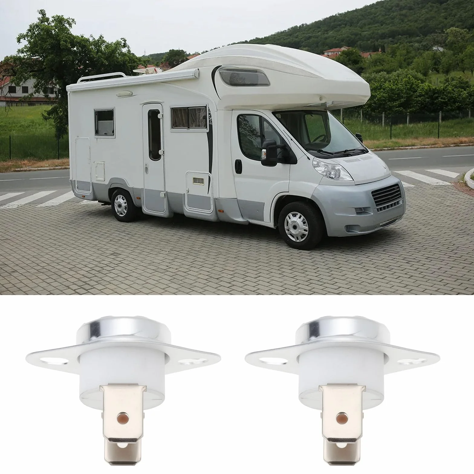 2 szt. 250 V 16 A Motorhome termostat podgrzewacz 125°C i 175°C kompatybilny z Truma Ultraheat