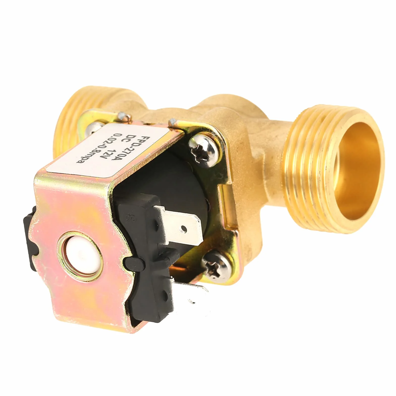 DC12V G3/4 Ventil Normal geschlossen Messing Elektrisch Magnetventil für Wasser