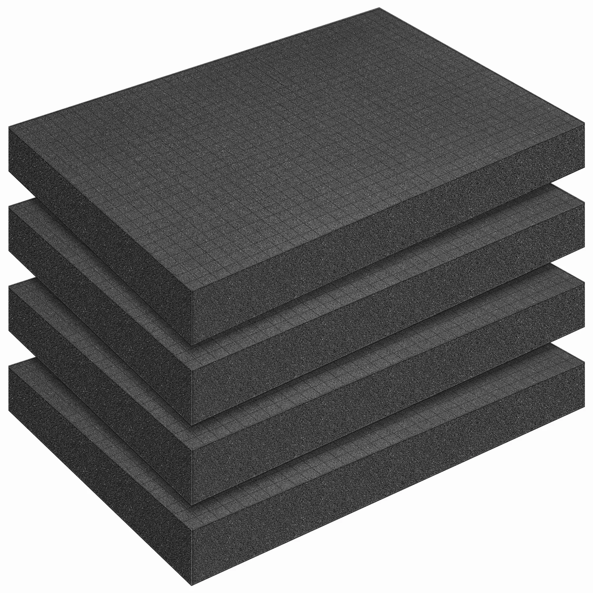 4 sztuki pianki rastrowej o wymiarach 400 x 300 x 50 mm – torba na narzędzia, pianka, wkładka do bagażnika, miniatury, narzędzia (400 x 300 x 50 mm, 4 szt.)