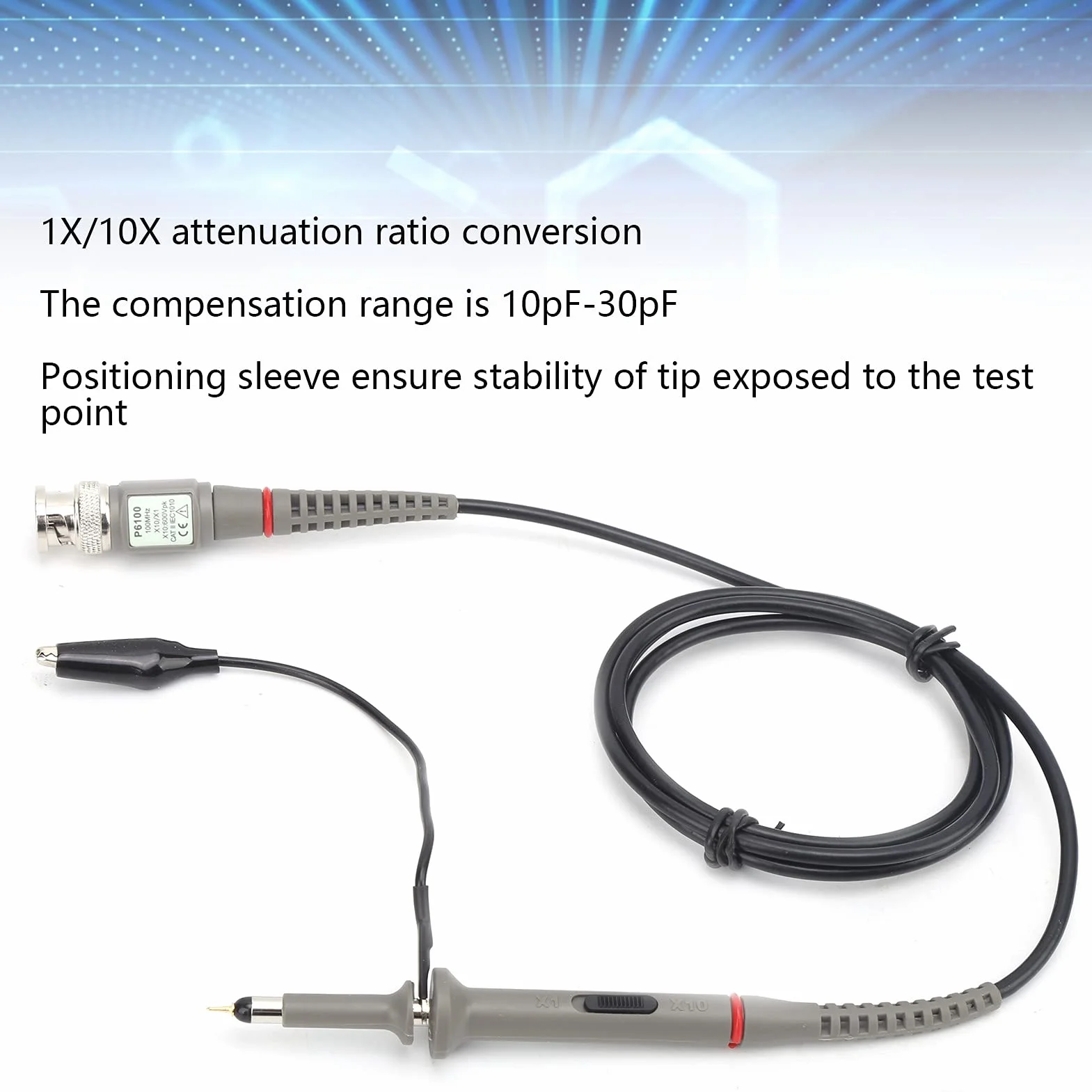 Oscyloskop P6100 Sonda Testowa 1X 10X 6 MHz-100 MHz Przenośne Akcesoria