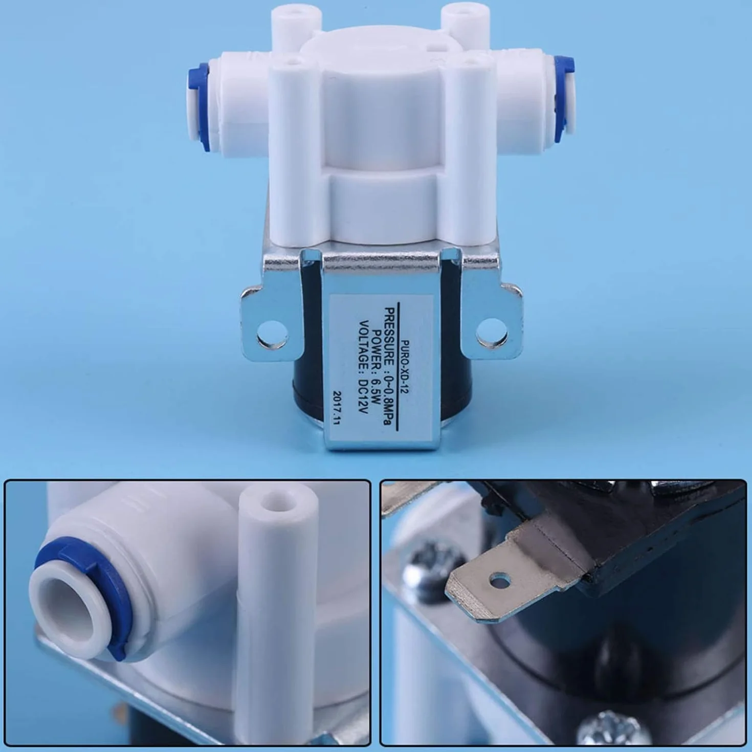 Zawór elektromagnetyczny wody DC 12V 1/4 cala zwykle zamknięty