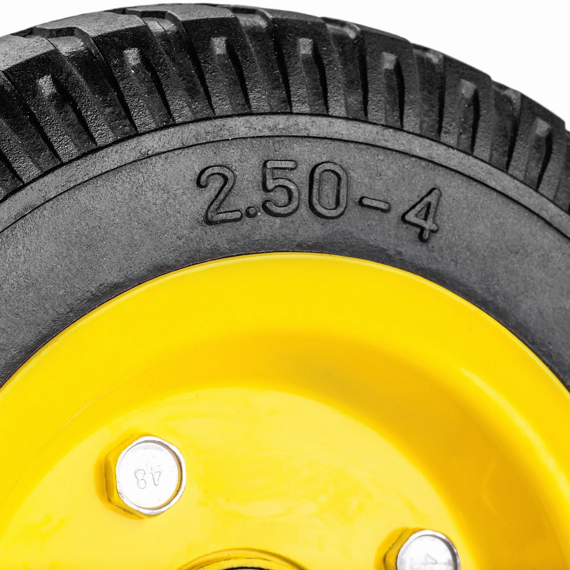 KADAX Koło zapasowe do wózka transportowego 200 x 55 mm, 1 sztuka, odporne na przebicia, 2.50-4, do taczki, wózka transportowego i wózka ogrodowego, koło do taczki z otworem osi 17 mm