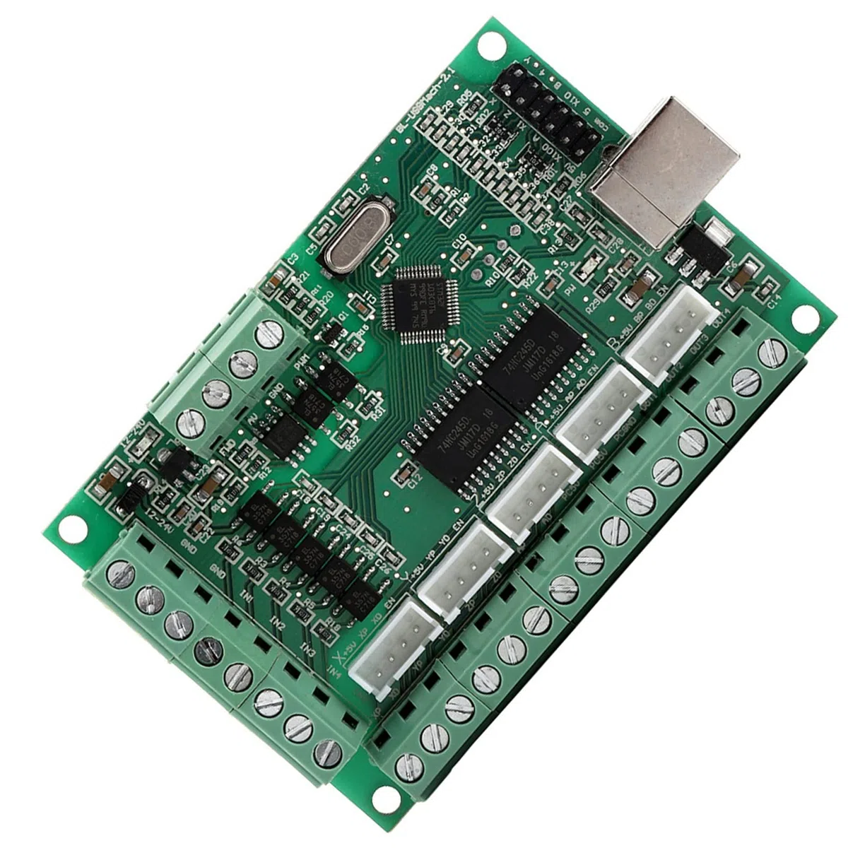 USB CNC Breakout Board Schnittstellenkarte CNC Interface Board Motion Graviermaschinensteuerung mit USB-Kabel