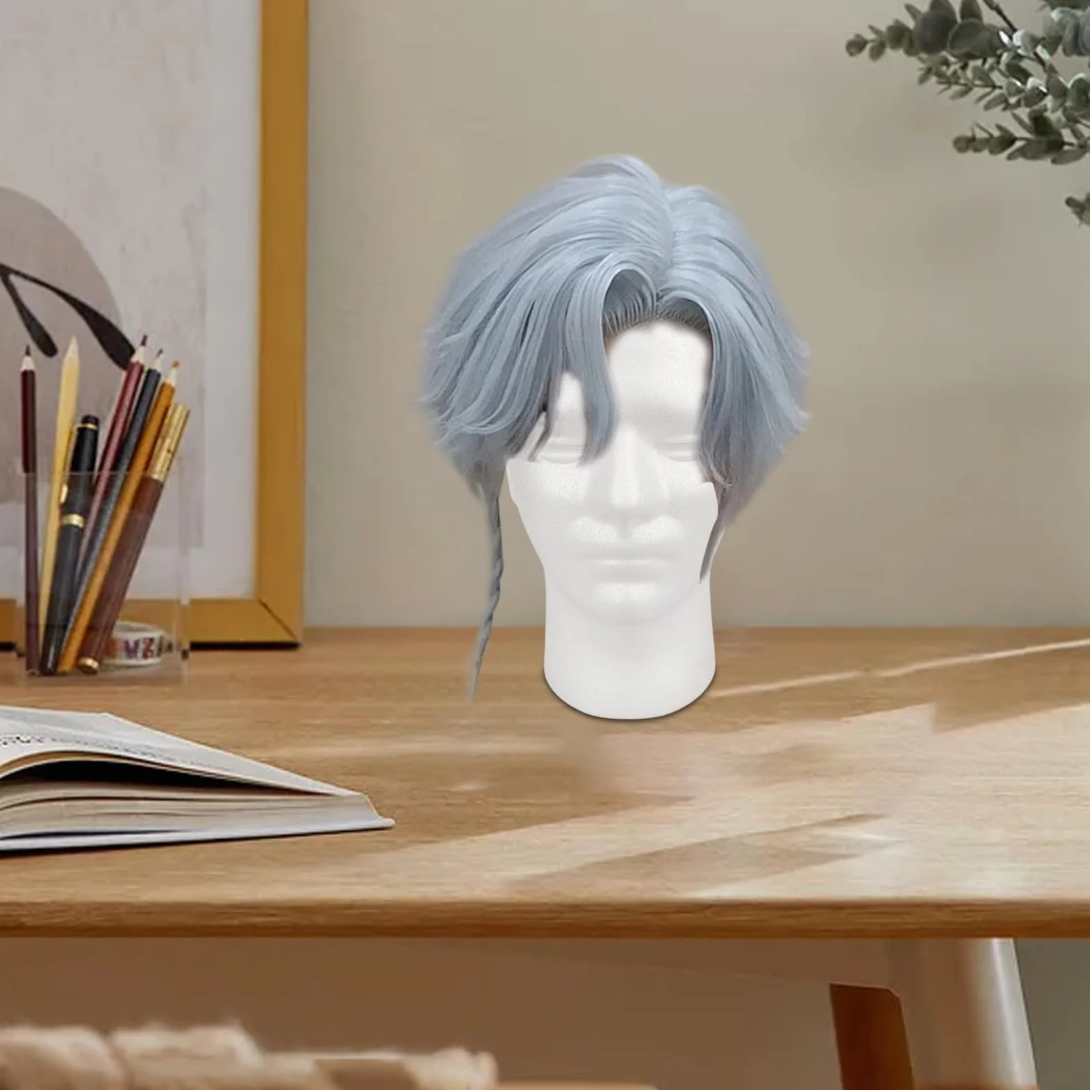 Wig Mannequin Head Stand, Hat Display Head, Male Head Stand, Foam Hat Display