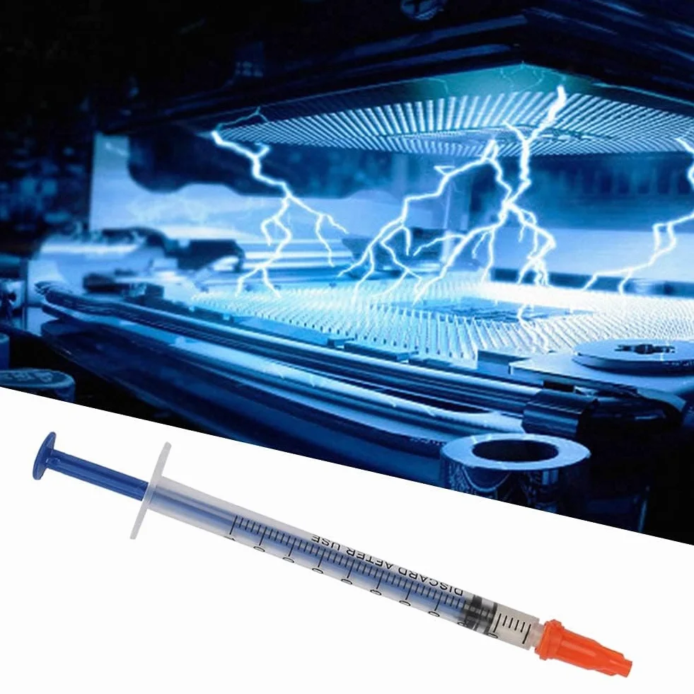 Przewodząca Pasta Srebrna Klej do Drutu Strzykawkowego Klej Przewodzący Prąd Elektryczny, Szybkoschnący Smar Srebrny do Naprawy Płytki Drukowanej Klawiatury (0,4 ML)