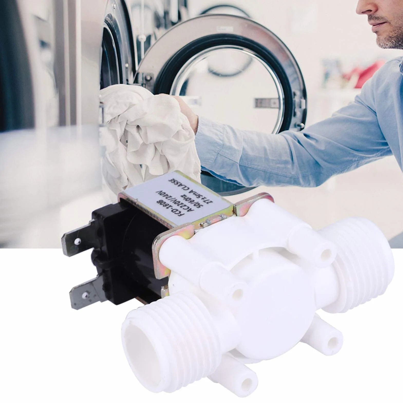 Zawór Elektromagnetyczny G1 2 Nc AC220-240V z Tworzywa Sztucznego