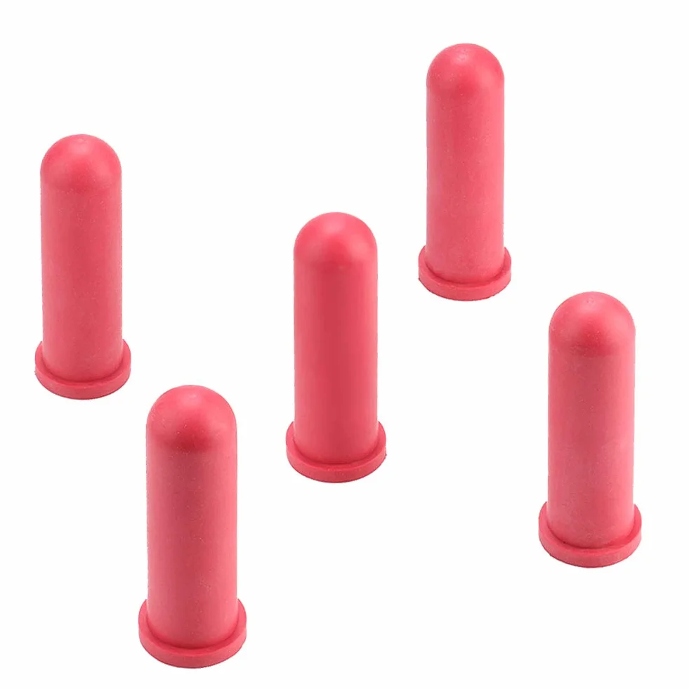 5PCS Farm Animal Feeding Milk Nippel, 10 cm lange Gummimilch-Trinknippel für Little Cot Calf Livestock
