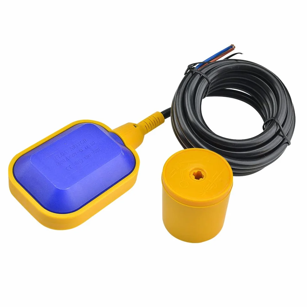 Aideepen 3 m kabel do regulatora poziomu wody, prostokątny przełącznik pływakowy AC 220 V-380 V