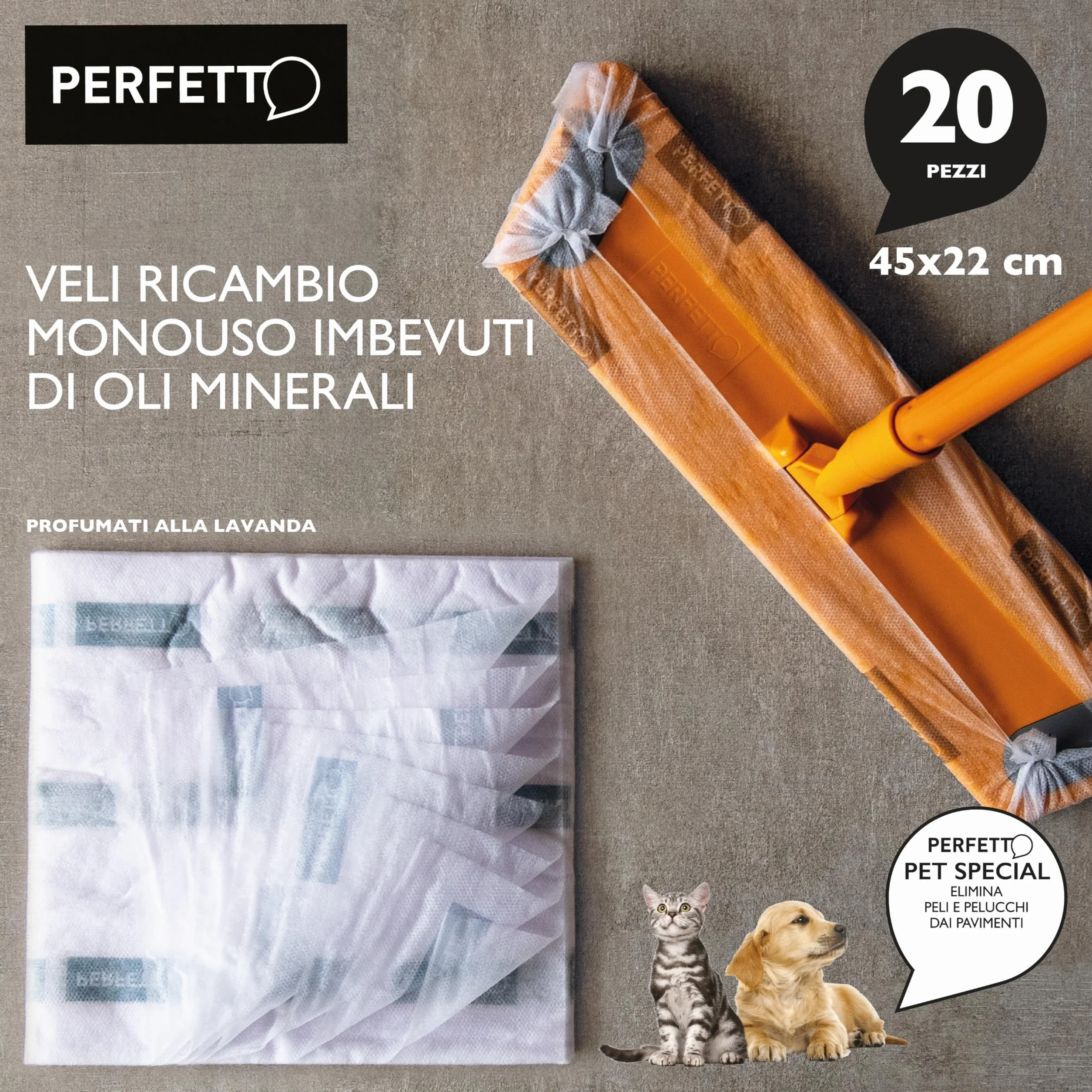 Perfetto Zestaw RIC.20 Retine. Wymiary - 45 x 22 cm. Pulitzer lawenda, wielokolorowa, jeden rozmiar