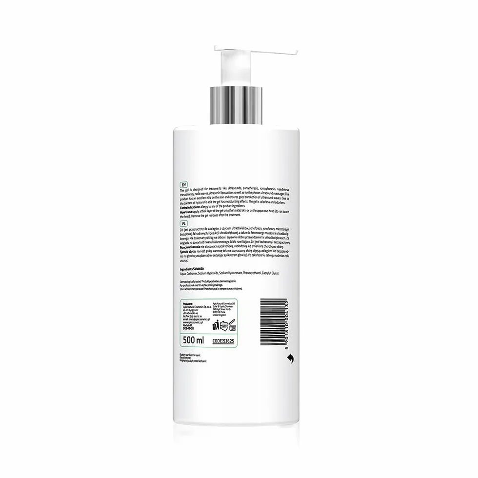 APIS Żel do zabiegów z ultradźwiękami, 500ml