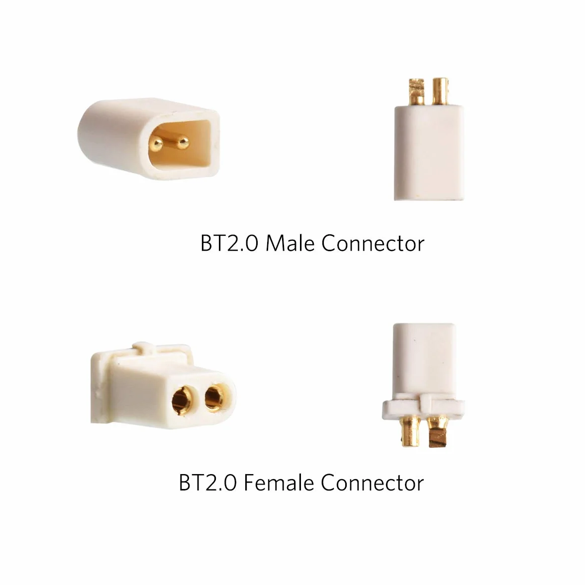 BETAFPV 10pcs BT2.0 Connectors Set Male Female 1.0 Banana Connector for BT2.0 Connector FPV 1S Whoop Drone