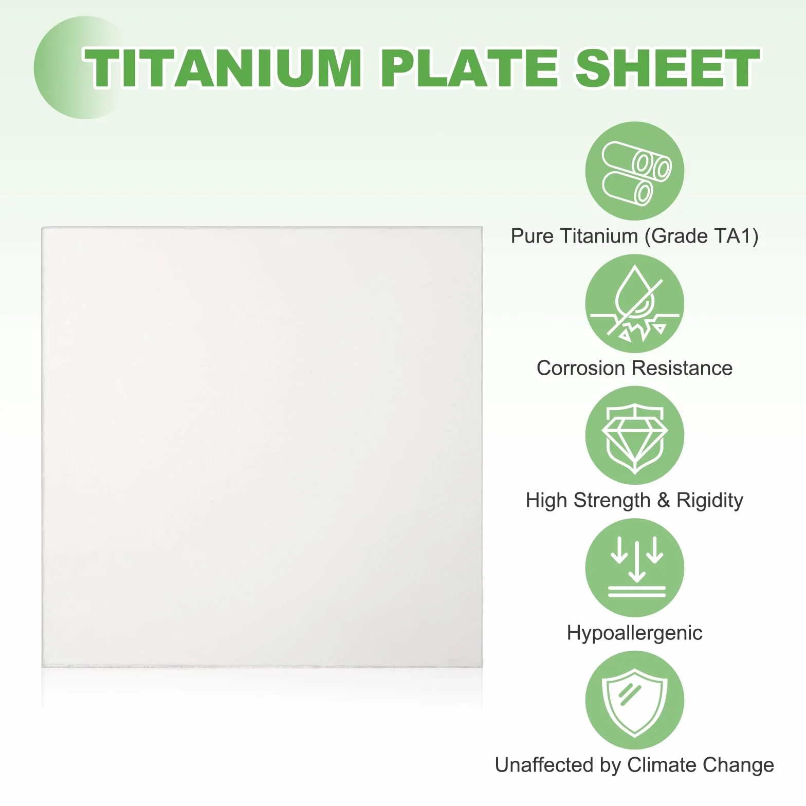 QUARKZMAN 2 sztuki czystej blachy tytanowej TA1 100 x 100 x 1 mm, odporna na korozję blacha tytanowa do obróbki chemicznej, części morskich, maszyn przemysłowych, obróbki metali, rzemiosła