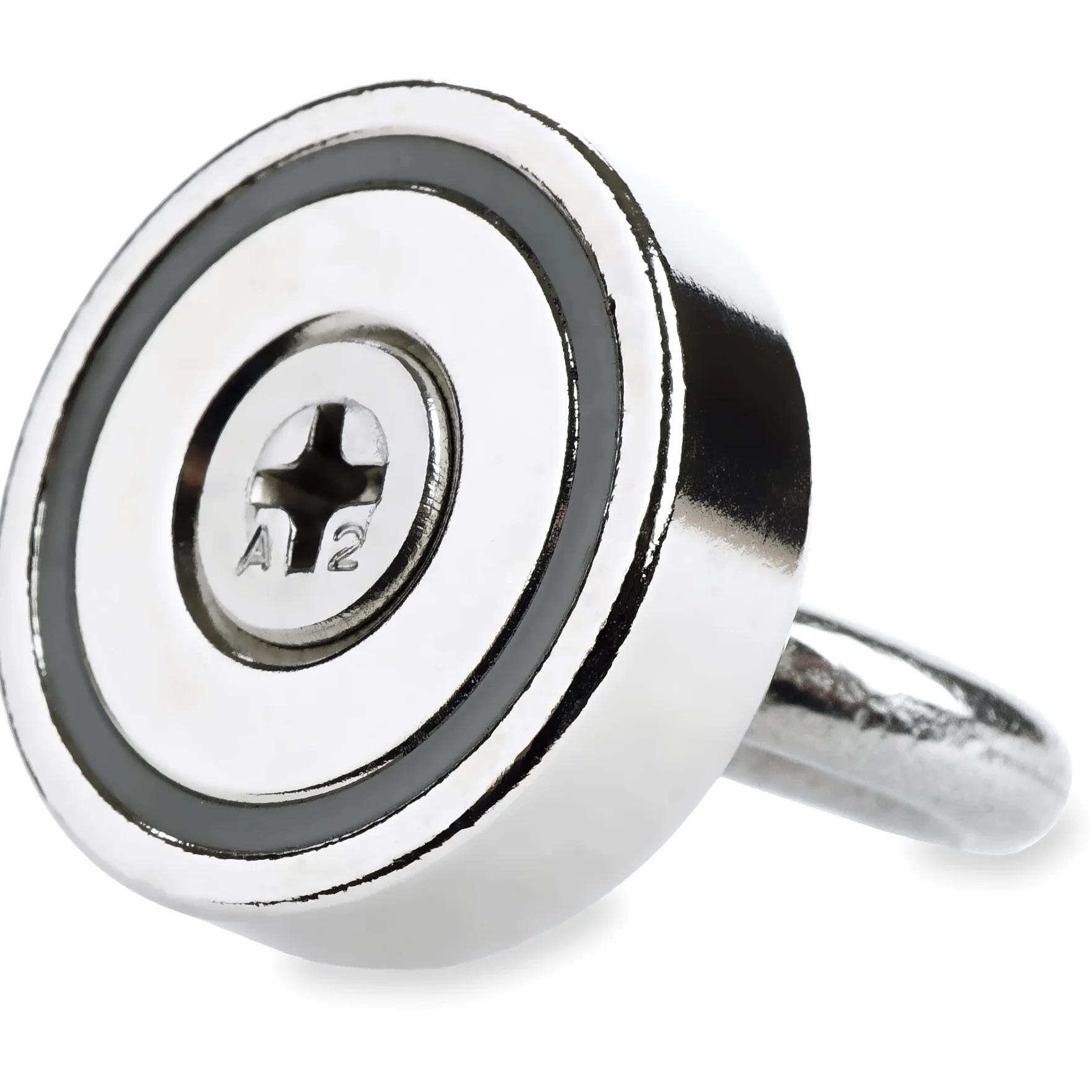 Sensei Magnes neodymowy oczkowy Ø25 x H32 mm 20 kg udźwigu stalowy