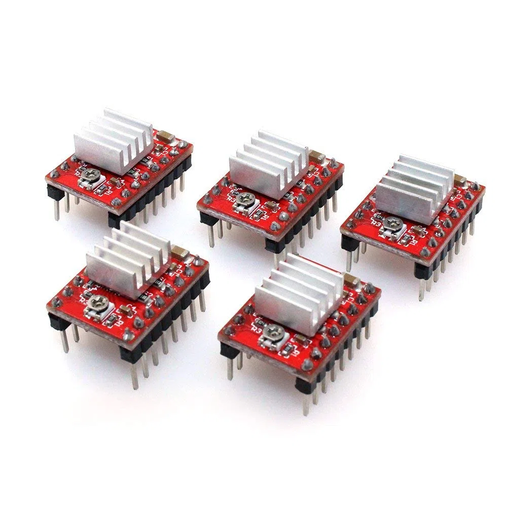 DollaTek 5 szt. Drukarka 3D A4988 Reprap Stepper Modu? sterownika silnika krokowego