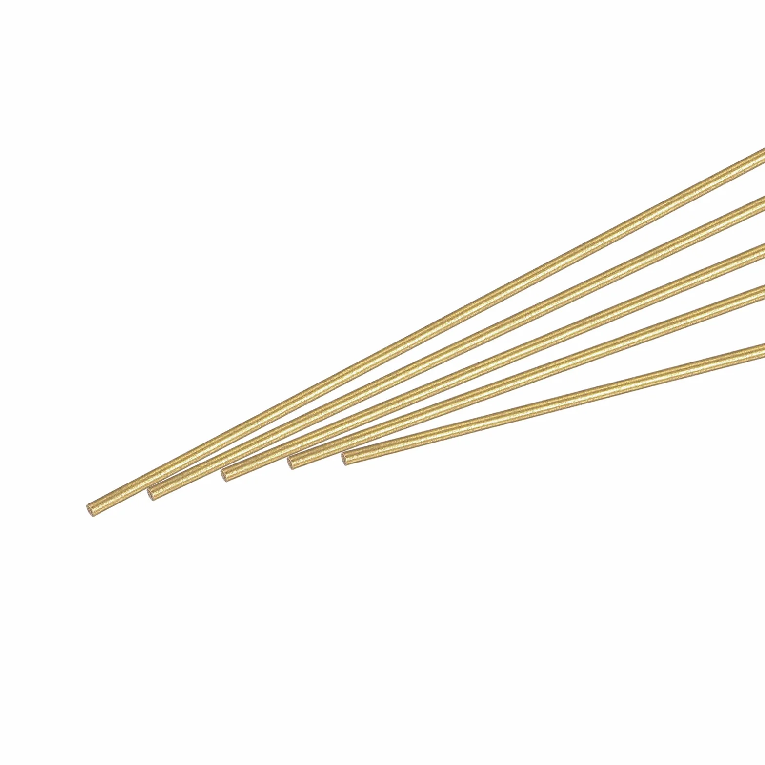 sourcing map Mosiądz, mosiądz, solidny okrągły trzonek 0,8 mm średnica 200 mm długość tokarki sztanga dla RC model DIY Craft Pack 20 szt