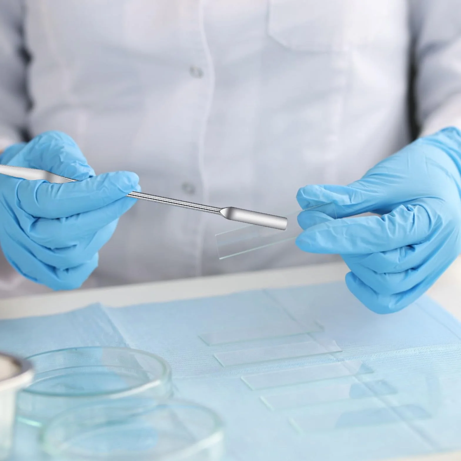 4 sztuki szpatułki ze stali nierdzewnej, podwójnie zakończone szpatułki ze stali nierdzewnej, szpatułka laboratoryjna, mikroszpatułka, skrobak do tabletek, łyżka laboratoryjna ze stali