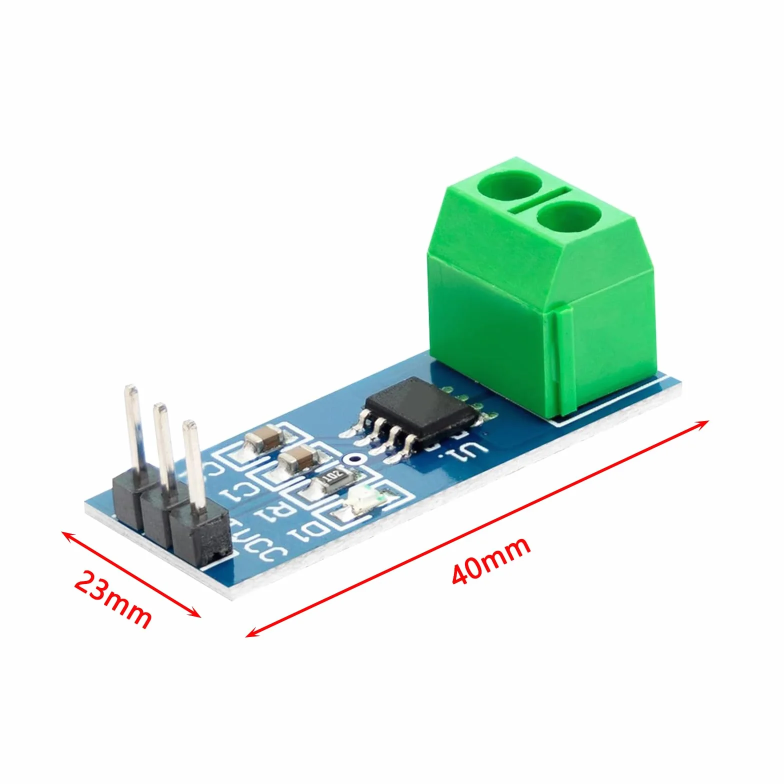 Moduł czujnika prądu ACS712 30A kompatybilny z Arduino Bascom
