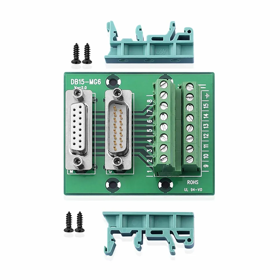 D-SUB DB15 Header Breakout Board listwa zaciskowa wtyczka M/F adapter