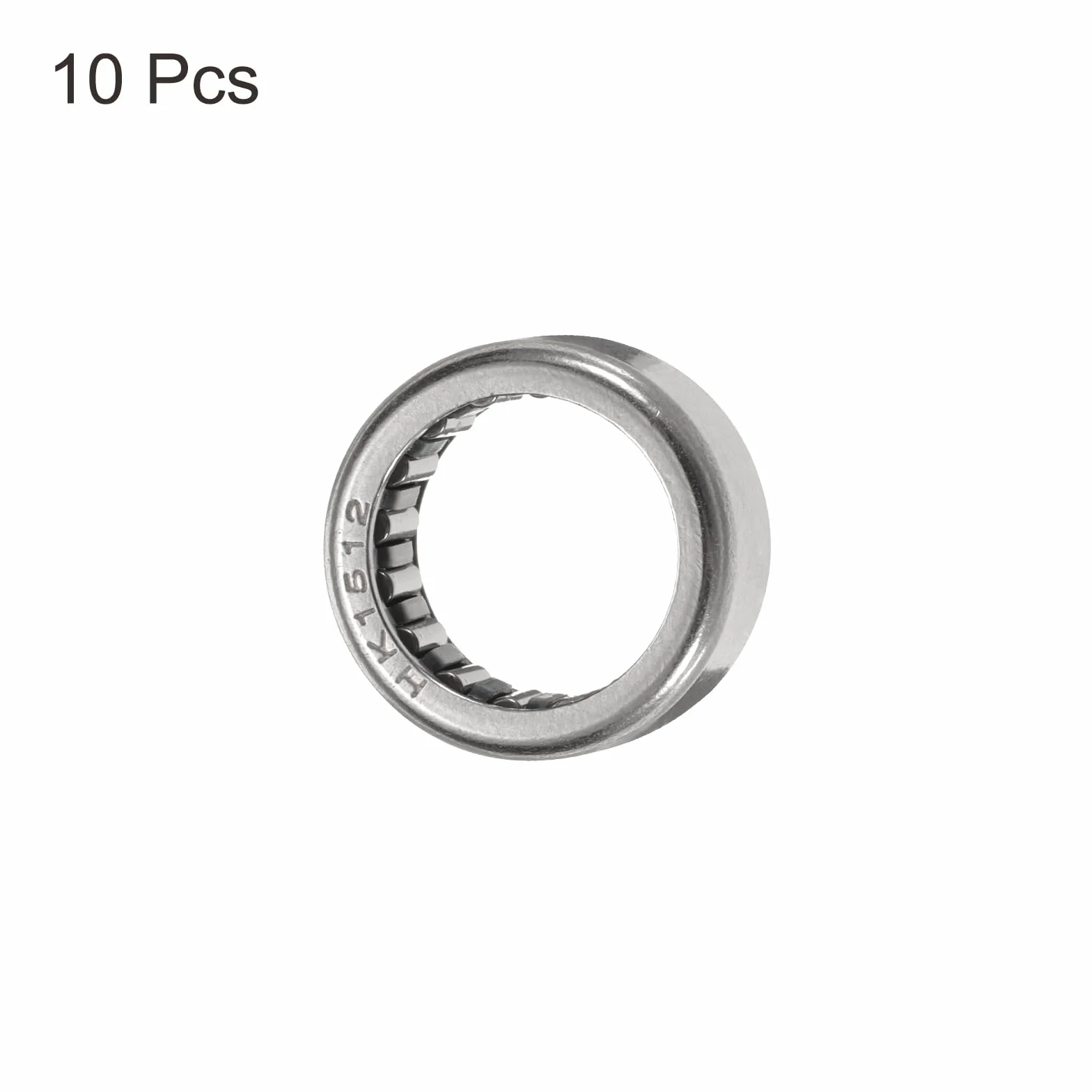 QUARKZMAN 10 szt. Łożyska wałeczkowe klatkowe HK1512 One Way Łożysko 16 x 21 x 12 mm, łożysko ze stali odpornej na temperaturę