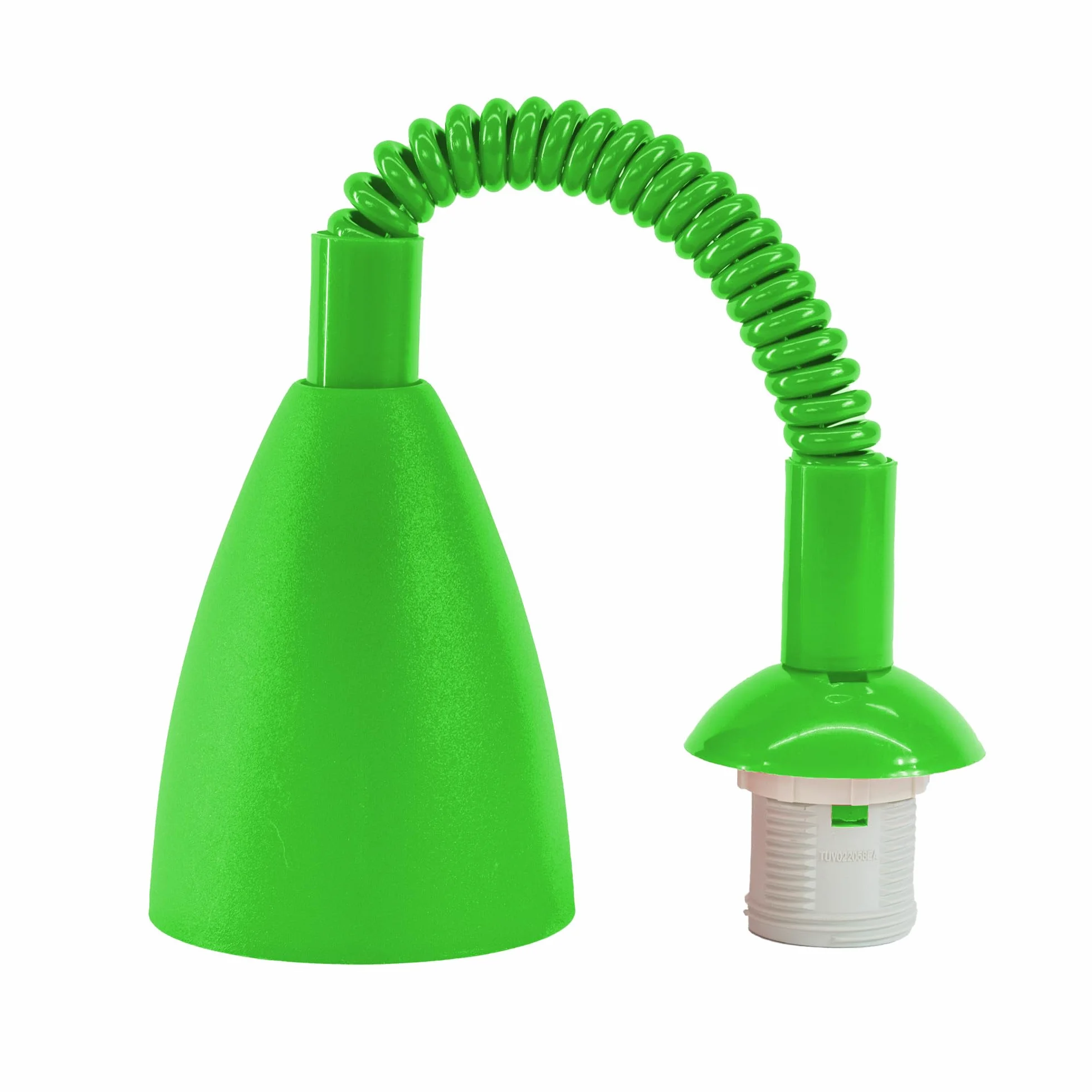 Zawiesie Regulowane CEZOS Oprawa do Lamp E27 Kabel Spiralowany (Zielony)