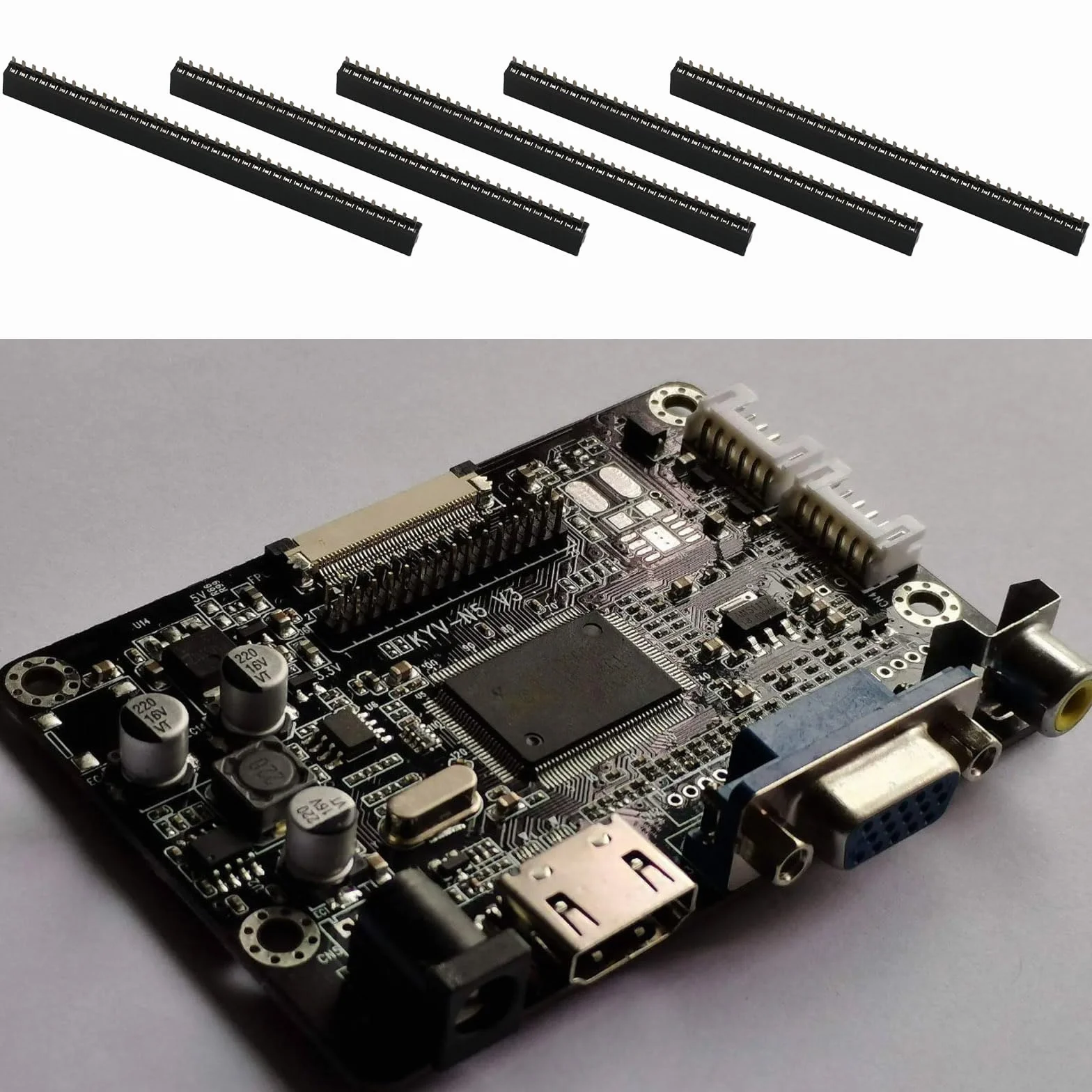 Złącze wtykowe żeńskie 40-pinowe 1,27 mm 51x7x2 mm do PCB