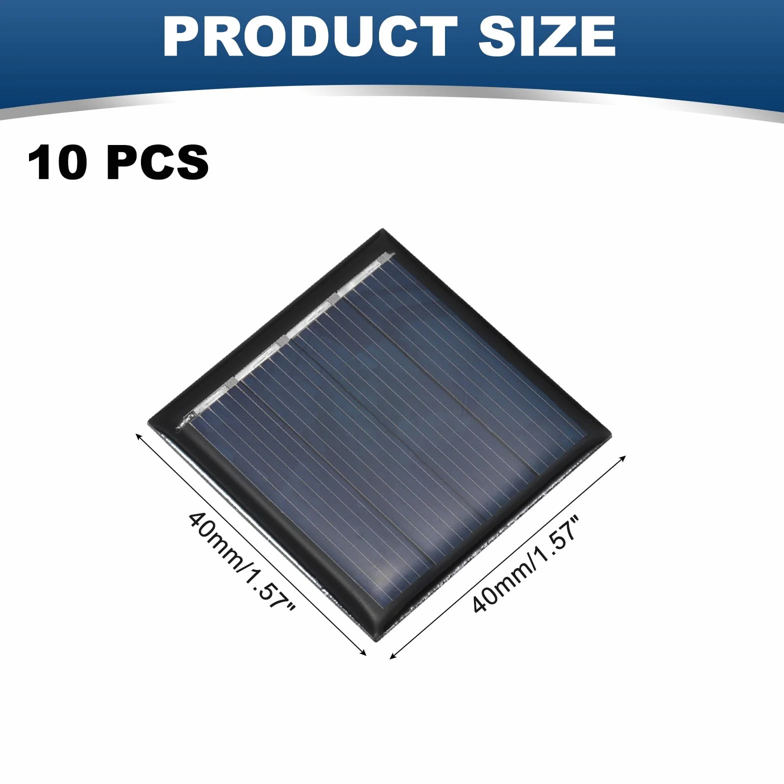 QUARKZMAN 10 sztuk mini modułów solarnych 2 V 0,08 W 0,04 A do ładowania energii słonecznej, małe ogniwa fotowoltaiczne do ładowania, materiały do zabawek elektrycznych, zestawy systemów solarnych