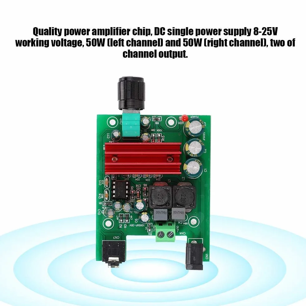 Moduł wzmacniacza cyfrowego audio, TPA3116 100 W, mono-wysokowydajny subwoofer audio stereo AMP, cyfrowy moduł wzmacniacza mocy z NE5532 OPAMP