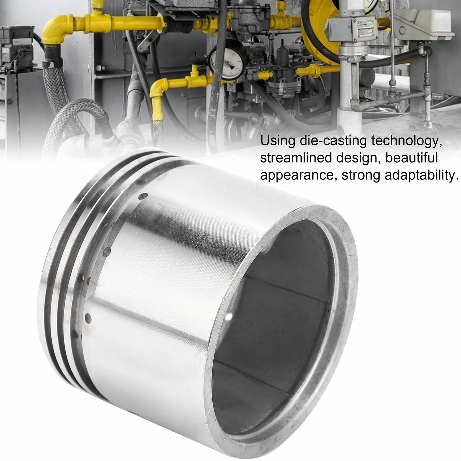 Tłok 80 Mm, Tłok Sprężarki Powietrza, Aluminiowy Korbowód Silnika Pompy, średnica 80 Mm/3,1 Cala, Akcesoria do Pomp Powietrza, Powietrze, Elementy Mechaniczne