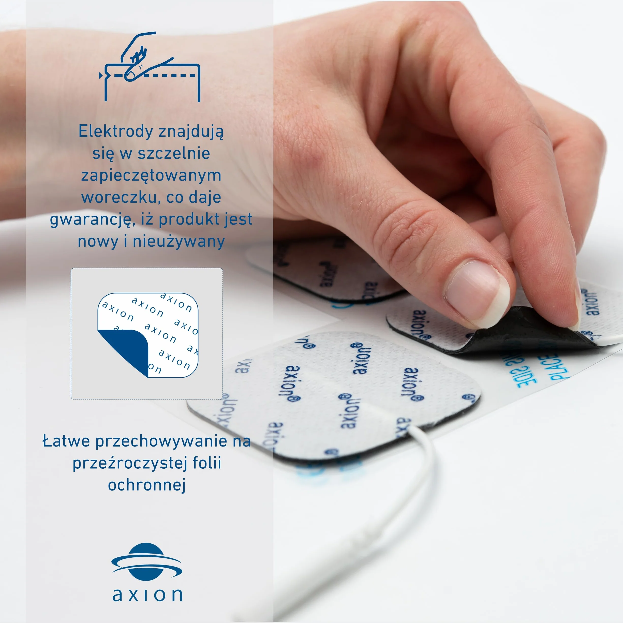 2 duże elektrody żelowe 18x11cm do elektrostymulatora- stymulacja EMS nóg i masaż na cellulit