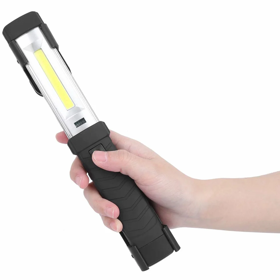 Magnetyczna Inspekcyjna, Wielofunkcyjna Latarka w Kształcie Długopisu Ładowanie USB Robocza Czarna Mini Latarka LED, Przenośne światła, Latarka