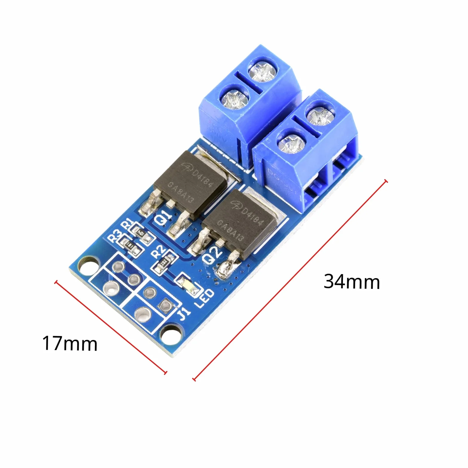 Moduł tranzystor Mosfet 5 V-36 V 400 W PWM Dual-wysokowydajny moduł sterownika MOSFET Switch Drive kompatybilny z Arduino (20 sztuk)