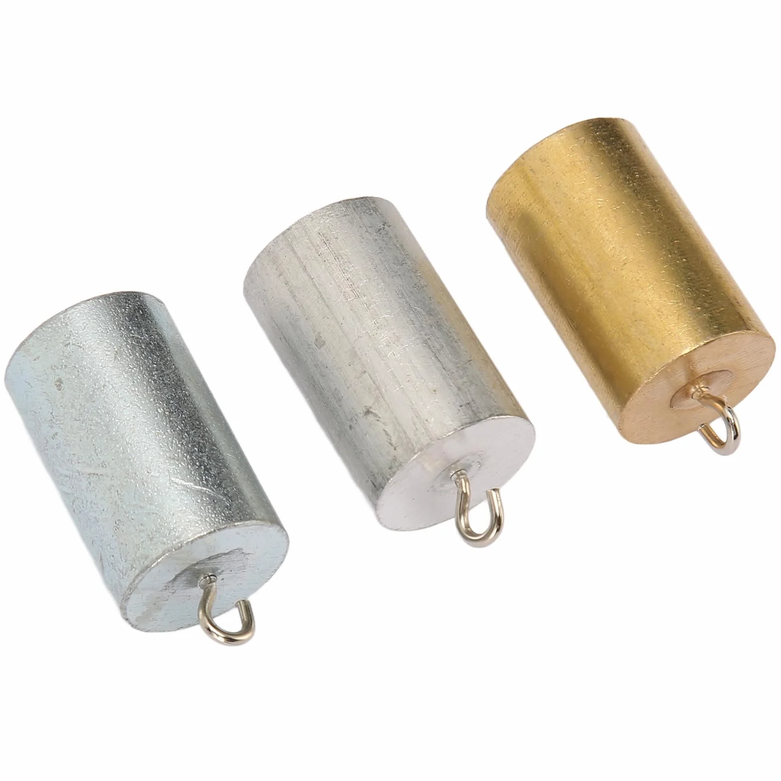 Zestaw Bloków o Gęstości Metalu 3 szt. Bloki o Gęstości Metalu Solidne Metalowe Bloki Masowe Miedź Żelazo Aluminiowy Styl Cylindra Zestaw Metalowych Cylindrów