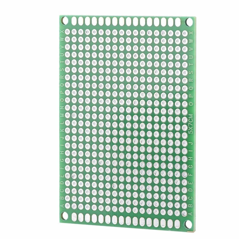 10 Sztuk 5x7cm Dwustronna Płytka PCB Zestaw Prototypowy Uniwersalna Płytka Drukowana do Lutowania DIY