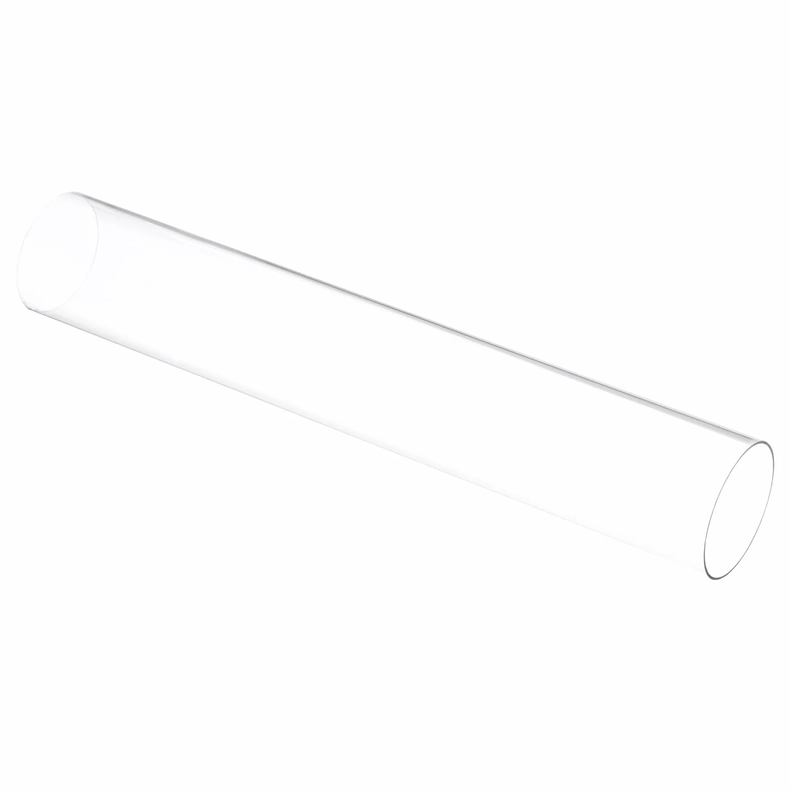 QUARKZMAN Przezroczyste sztywne rury 2 cale (50 mm) ID x 2 1/16 cala (52 mm) OD x 1 stopka (305 mm) długość okrągła rura poliwęglanowa z tworzywa sztucznego