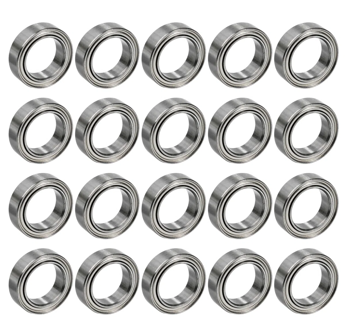 20 szt. Łożyska kulkowe MR128zz 8x12x3,5mm, łożyska kulkowe zwykłe MR 128zz DIY, tokarki, silniki, drukarki 3D, frezarki, różne urządzenia mechaniczne (MR128ZZ 20 szt.)