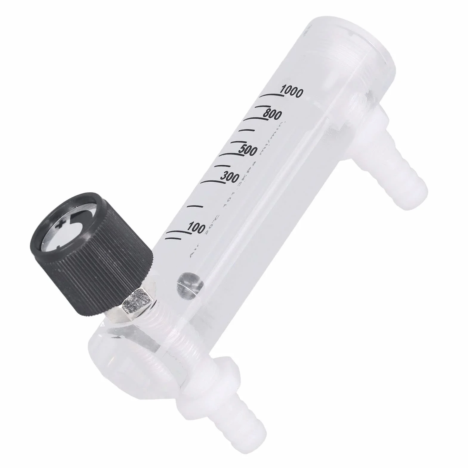 Miernik przepływu gazu Culnflun, tester Regulowany panel powietrzny Przepływomierz kontrolny 10-1000 ml min. Odporny materiał akrylowy do pomiaru gazu