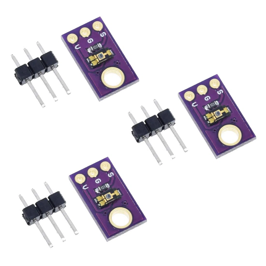 Hailege 3 szt. TEMT6000 Profesjonalny moduł czujnika światła TEMT6000 do Arduino
