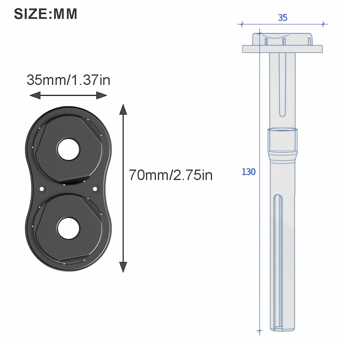 2 szt. Moduł nawilżacza USB Akcesoria atomizujące plastikowy wspornik eksperymentu