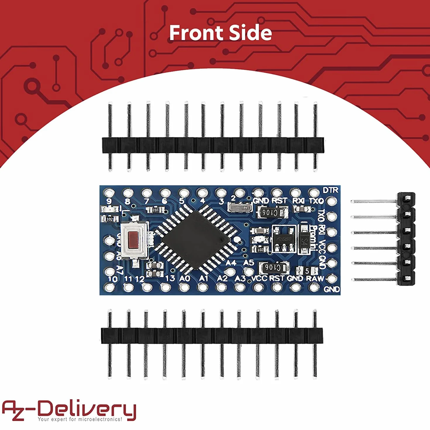 AZDelivery PRO MINI z 5V ATmega328 i 16MHz.