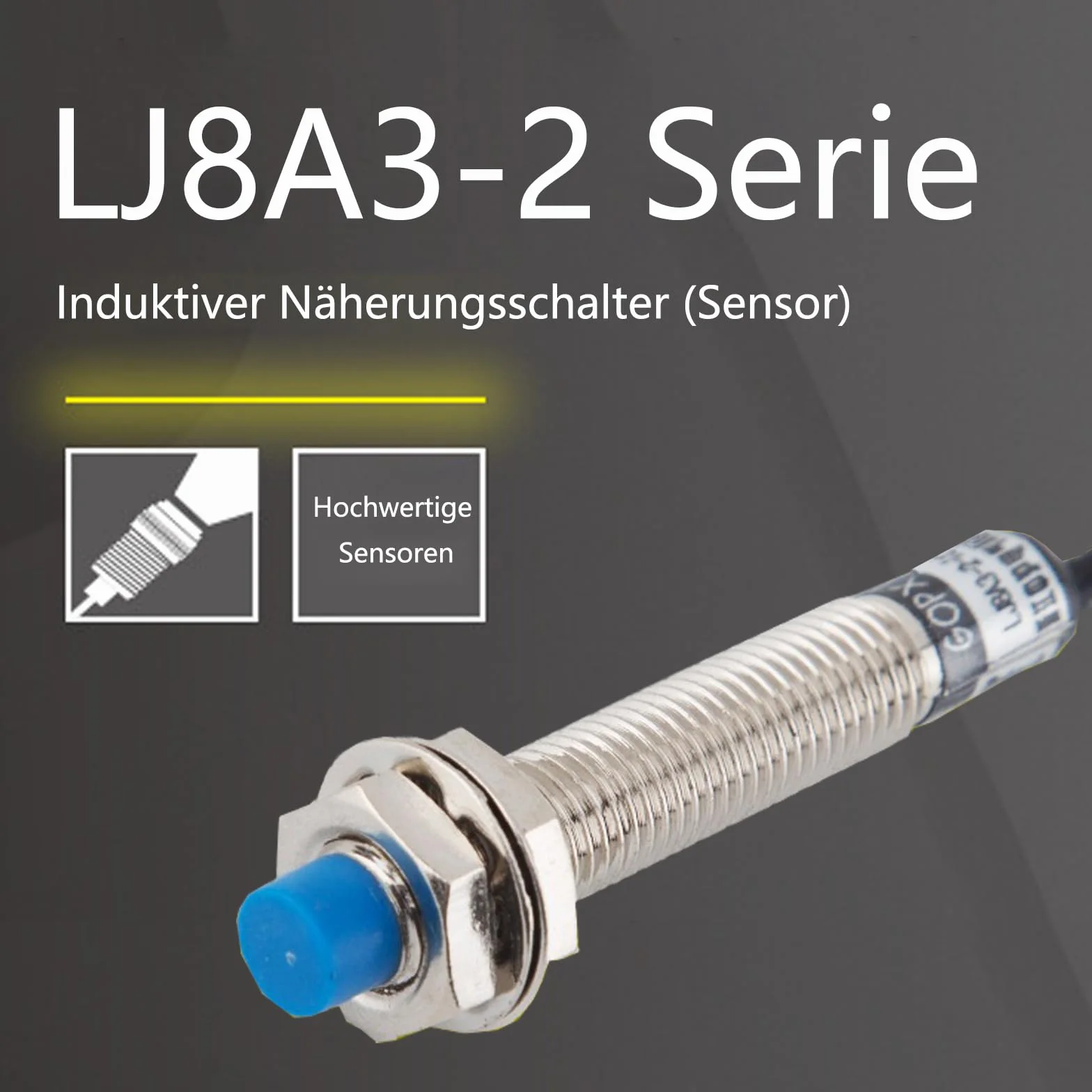 M8 indukcyjny czujnik zbliżeniowy LJ8A3-2-Z/BX 2 mm 12-24 V DC 200 mA NPN 3 przewody
